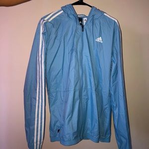 Light Blue Adidas Windbreaker